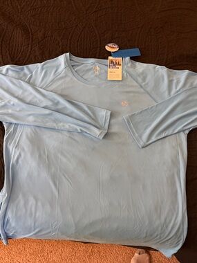 Evedoo Lightweight Long Sleeve Men’s Shirt - Light Blue